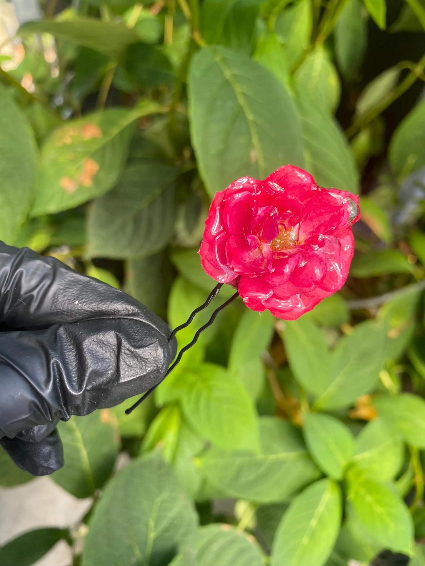 Blau Rosa Orange Weißer Rosen Haarpin Haarstecker Haarkamm Haarschmuck