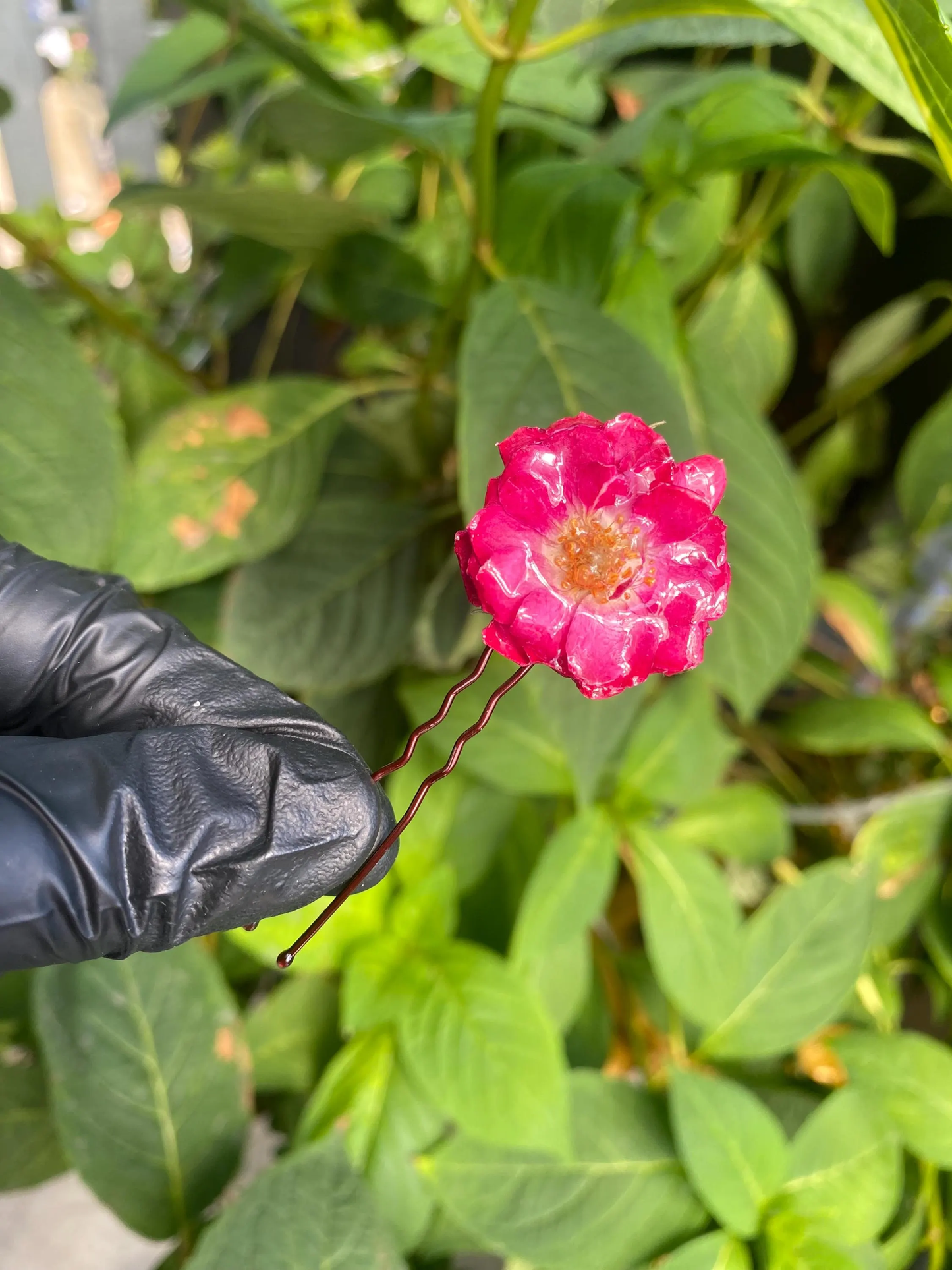 Blau Rosa Orange Weißer Rosen Haarpin Haarstecker Haarkamm Haarschmuck