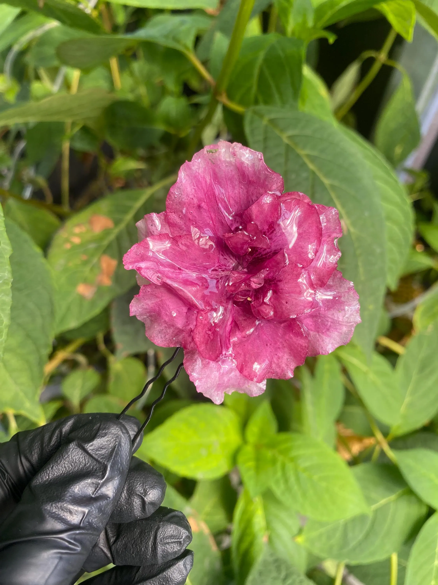 Pinker Weiß Rosa Azaleen Haarpin Haarstecker Haarkamm Haarschmuck