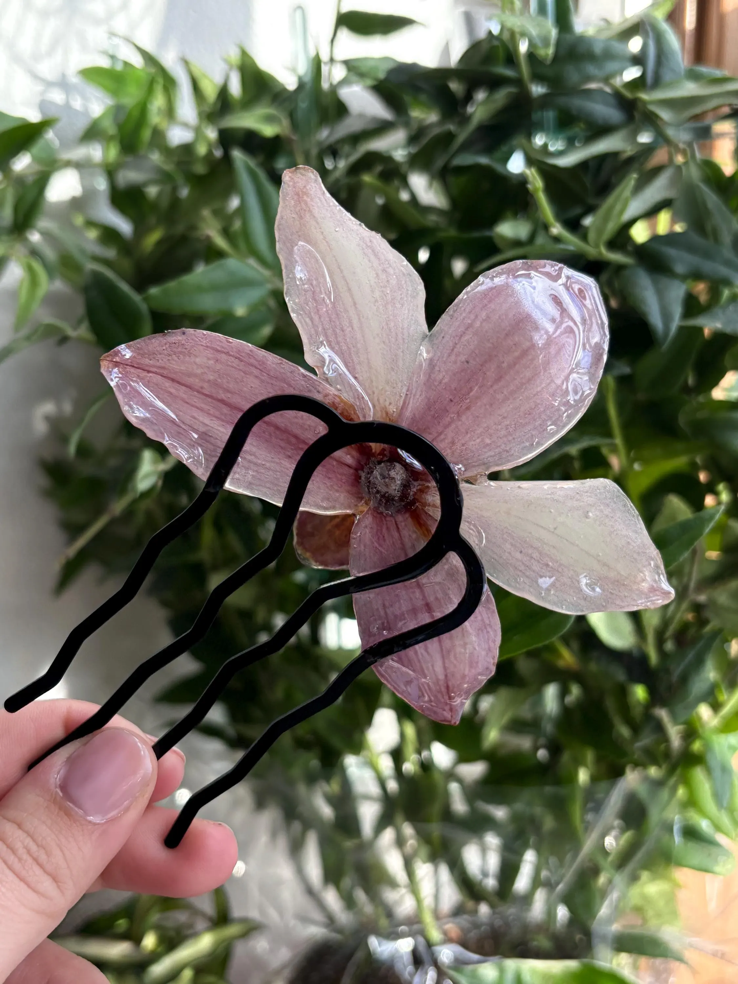 Baby Pink Light Pink Pink Cymbidium Orchid Hair Pin Hair Accessory