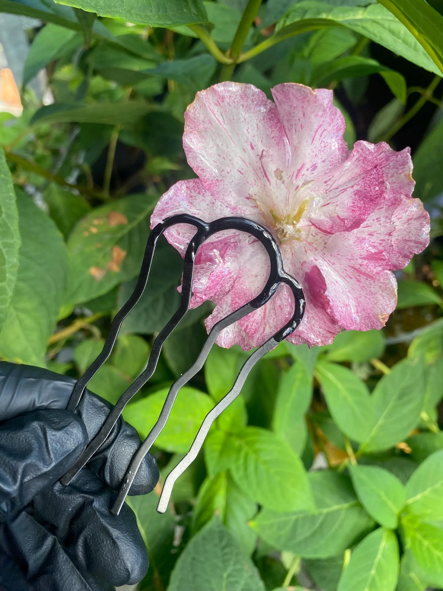 Pinker Weiß Rosa Azaleen Haarpin Haarstecker Haarkamm Haarschmuck