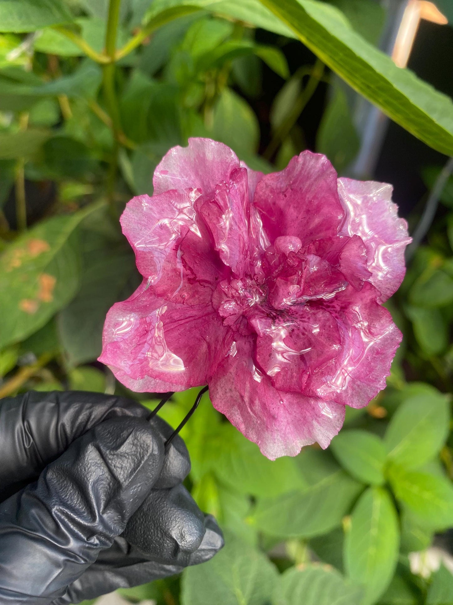 Pinker Weiß Rosa Azaleen Haarpin Haarstecker Haarkamm Haarschmuck