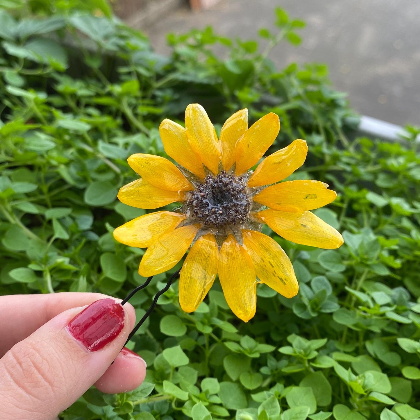 Gelbe Sonnenblume Haarpin Haarstecker Haarkamm Haarschmuck